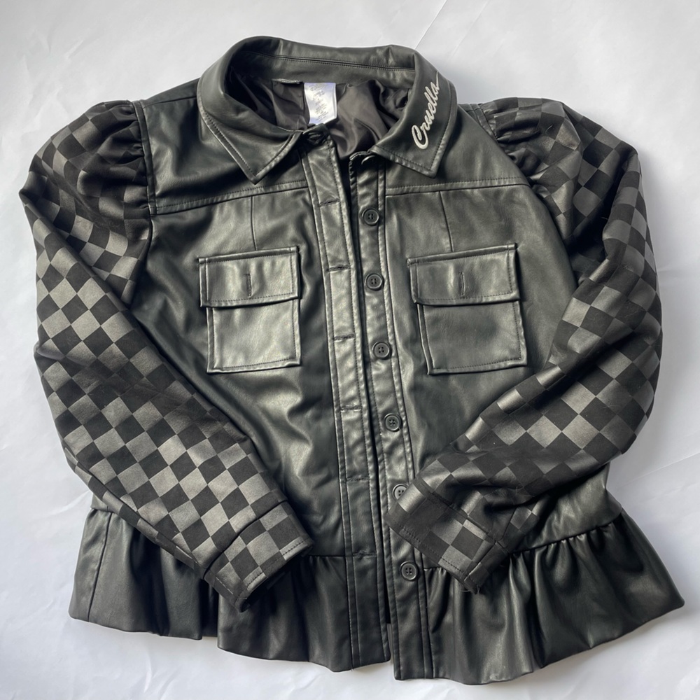 Disney Cruella Live Action Vegan Leather Jacket (XL)